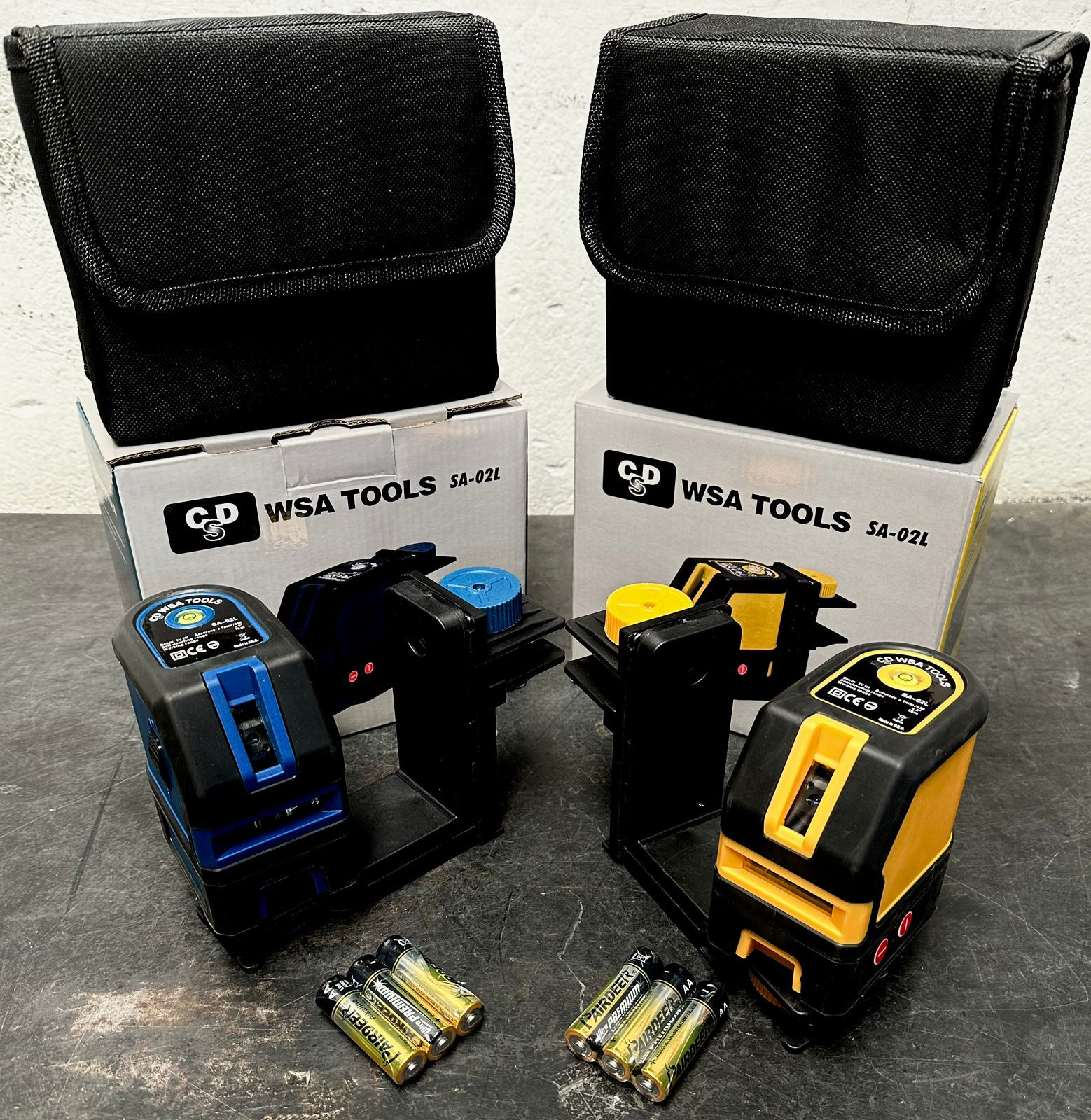 Nivel laser 2 L Luz Roja- AMARIL O AZUL